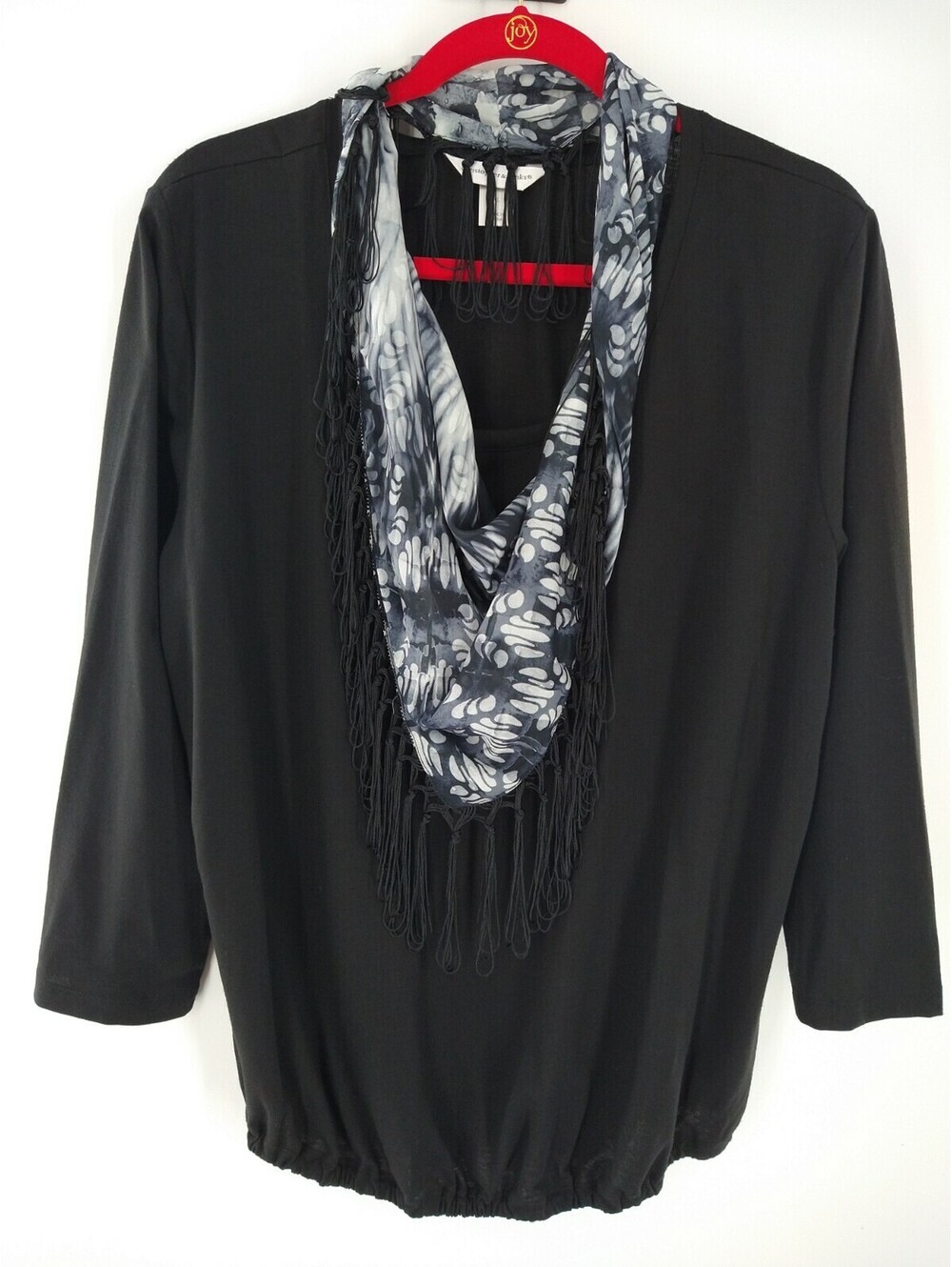 Christopher & Banks Women's blouse with scarf attached XL 039